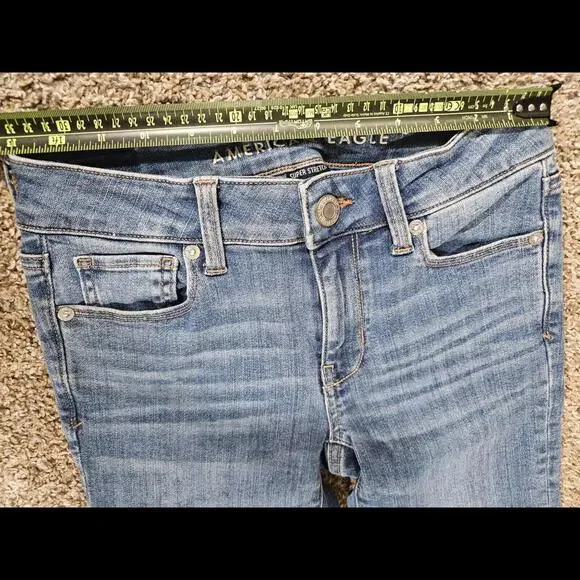 American Eagle Jeans Womens Size 0 Regular Super Stretch - Picture 5 of 9